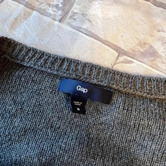 GAP gray open cardigan sweater - Picture 4 of 5